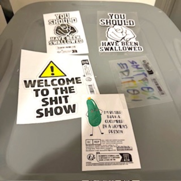 Naughty window decals - Picture 1 of 6